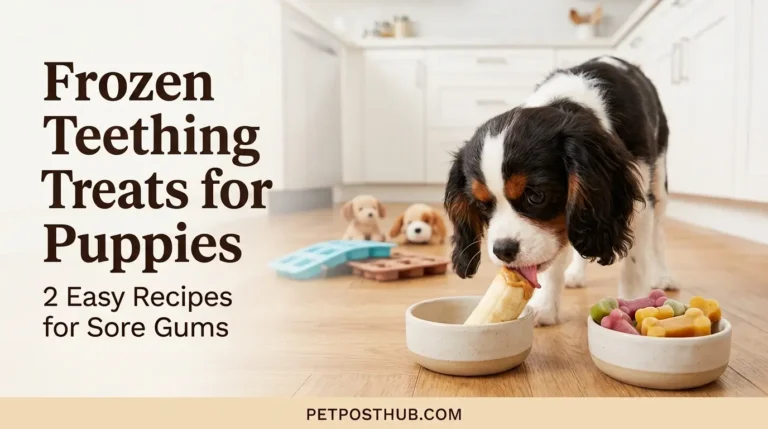 Frozen Teething Treats for Puppies: 2 Easy Recipes for Sore Gums