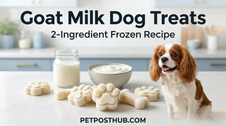 Goat Milk Dog Treats Easy 2-Ingredient Frozen Recipe