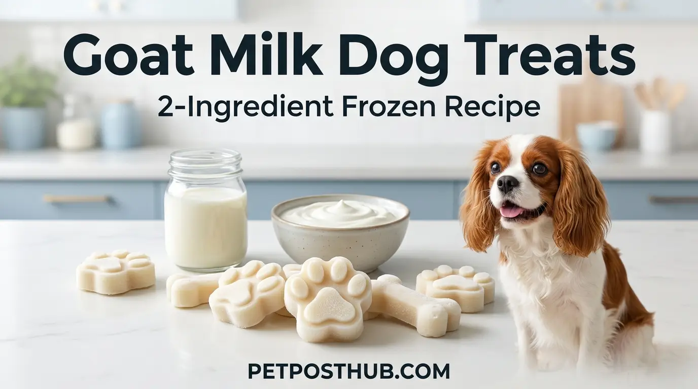 Goat Milk Dog Treats Easy 2-Ingredient Frozen Recipe