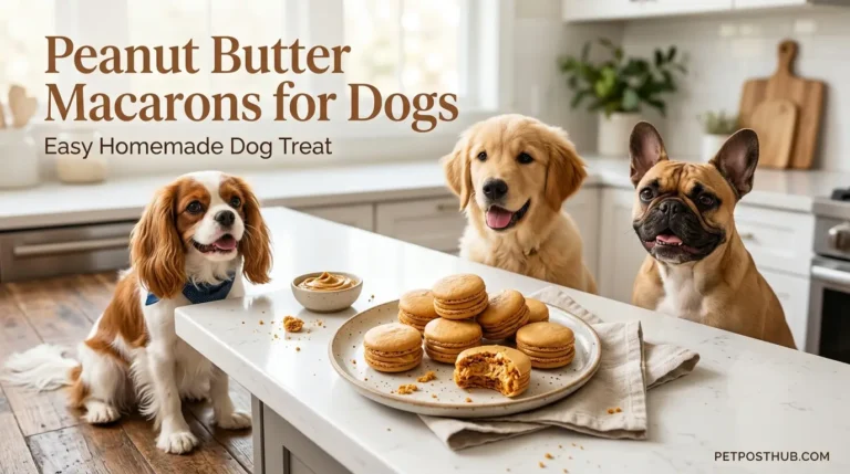 Peanut Butter Macarons for Dogs: Easy Homemade Dog Treat Recipe