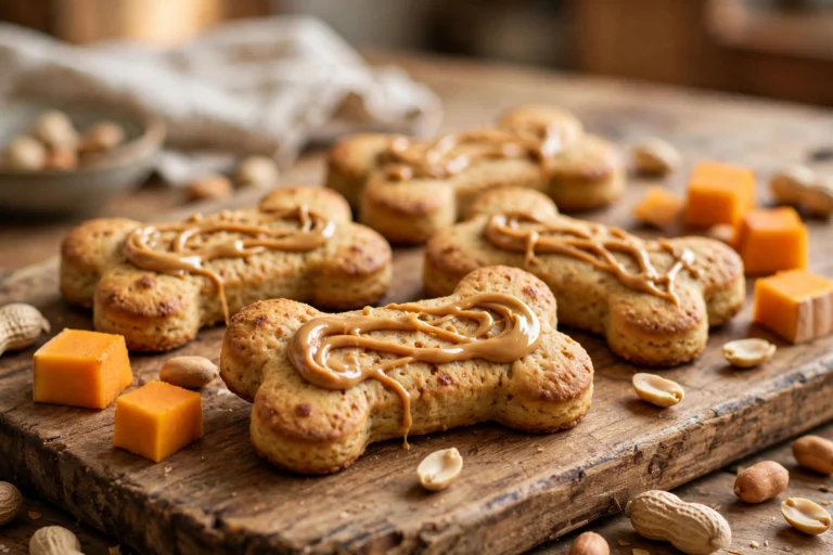 3-Ingredient Peanut Butter Pumpkin Baked Dog Treats