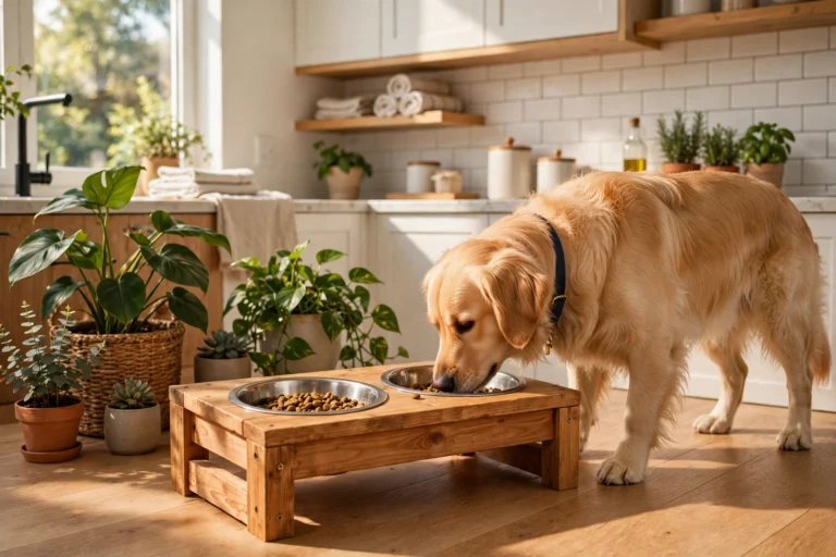 7 DIY Dog Feeding Stations That Cut the Mess and Look Great