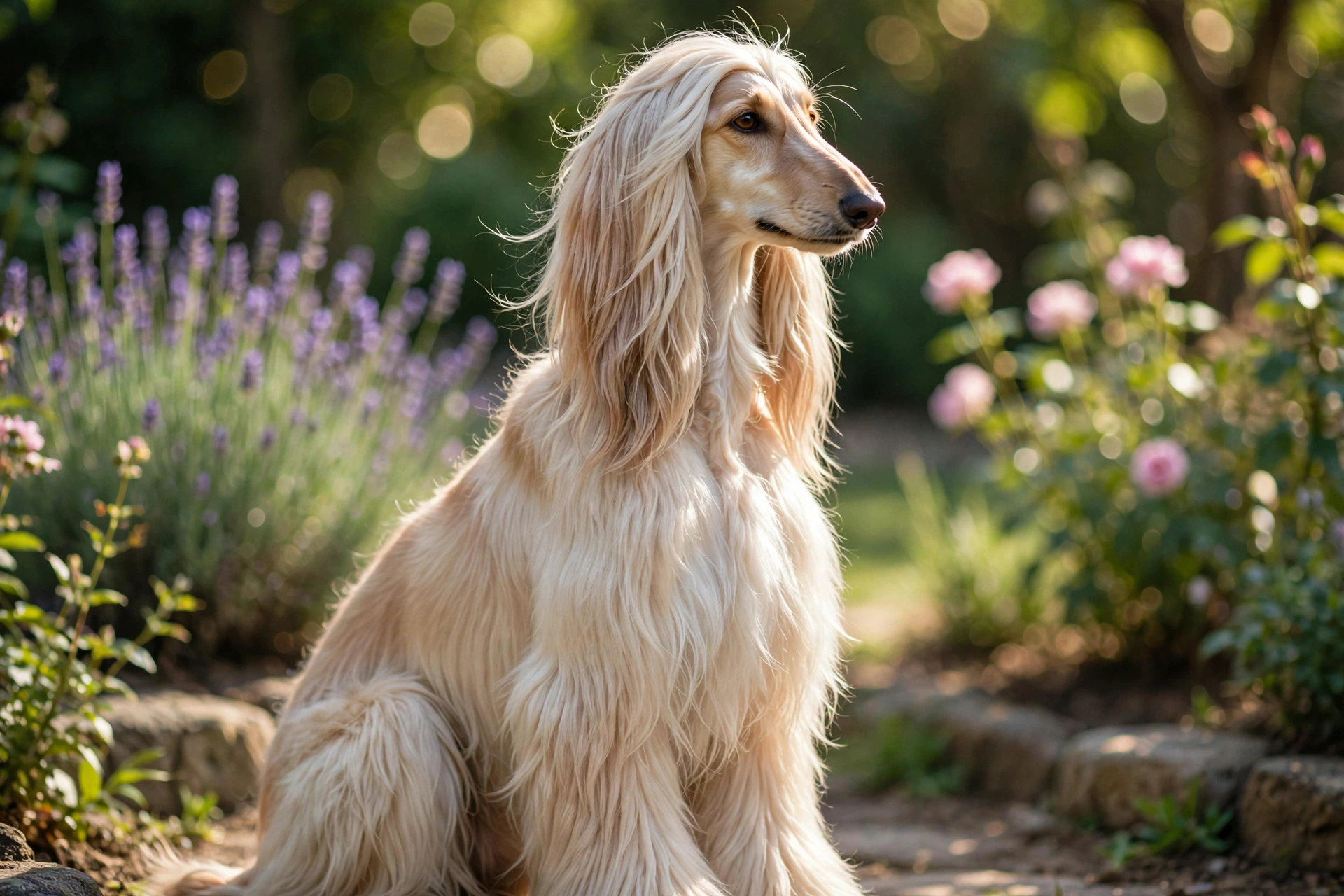 Graceful female dog with a poised expression showing elegant female dog name ideas