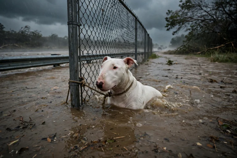 Dog Tied to Fence During Hurricane Milton Gets a Second Chance