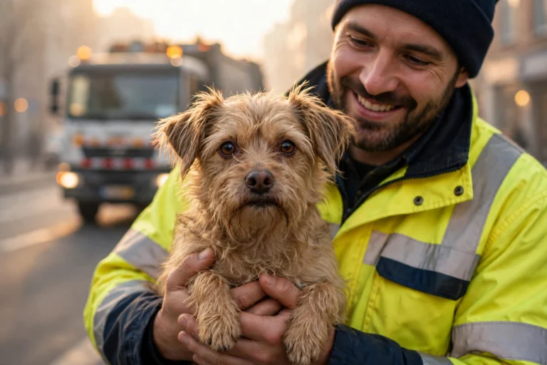 Garbage Truck Driver Finds Tiny Dog in Trash and Adopts Him: Hopper’s Story