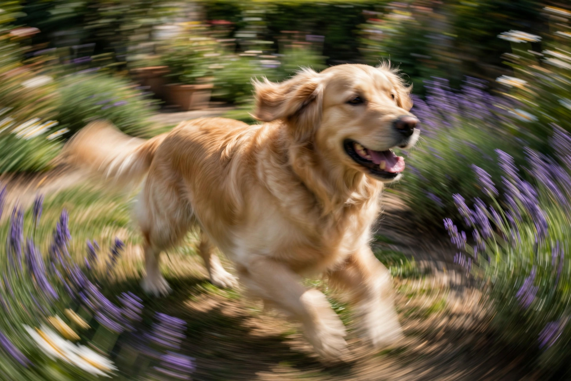 Dog spinning in the opposite counterclockwise direction learning the twirl trick