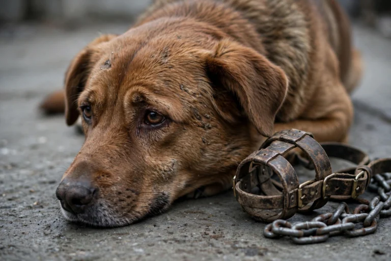 Neighbors Save Chained Dog When No One Else Would