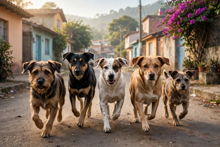 Stray Dogs Rescue Girl After Hearing Her Cry for Help