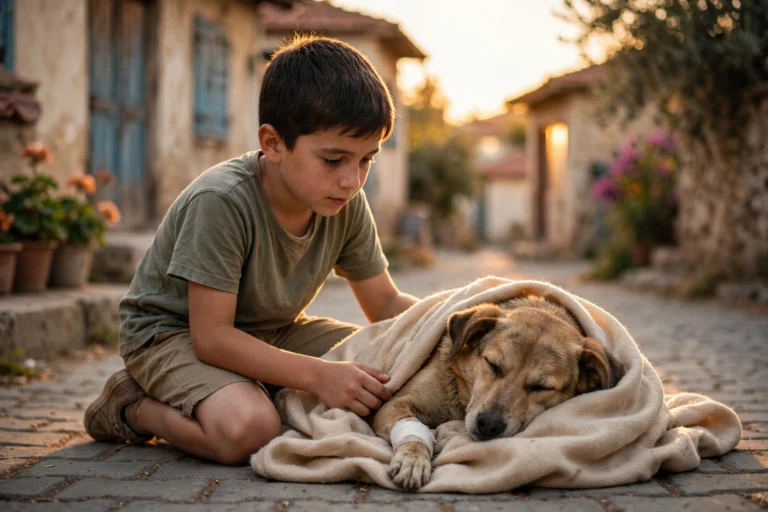 Young Boy Comforts Injured Stray Dog Until Help Arrives (2026)